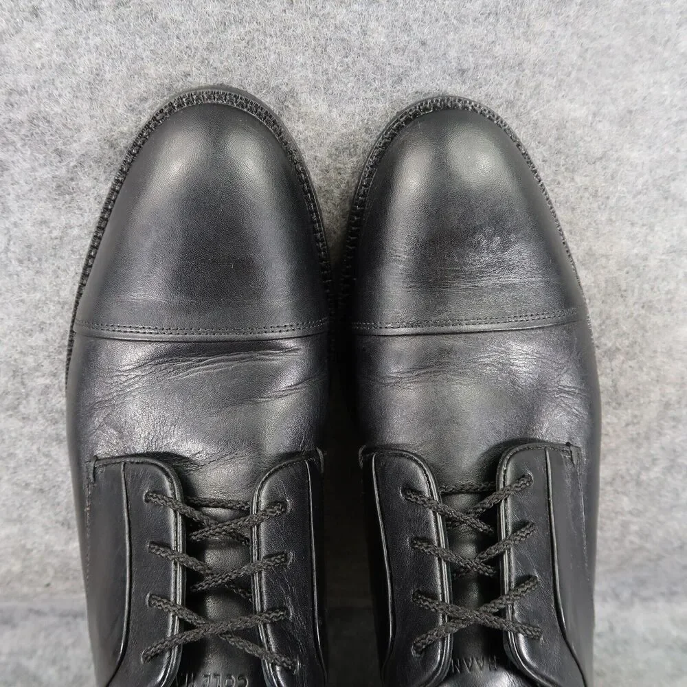 Cole Haan Shoes Men 8.5 Oxford Classic Professional Formal Leather Cap Toe Black